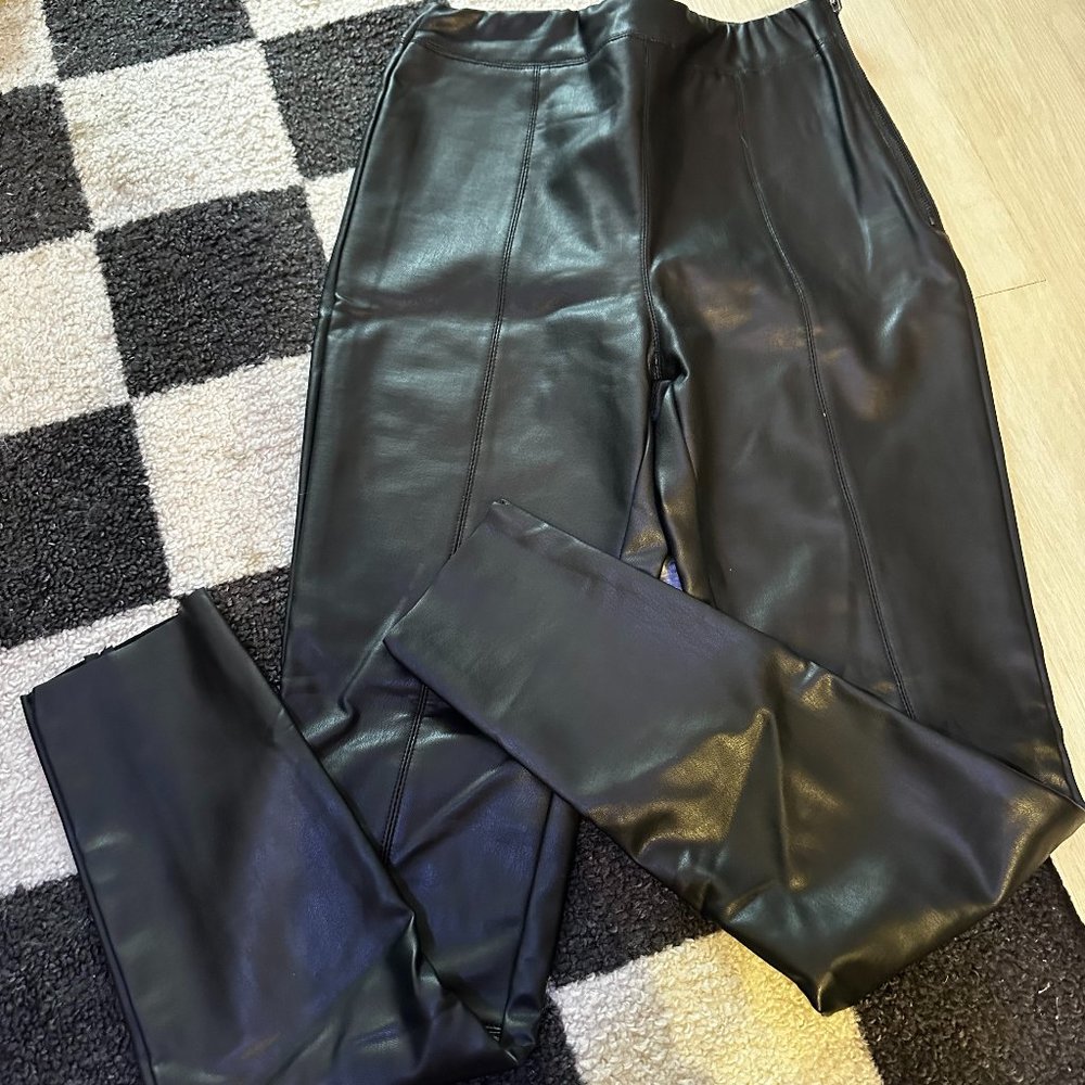 top shop leather pants/leggings